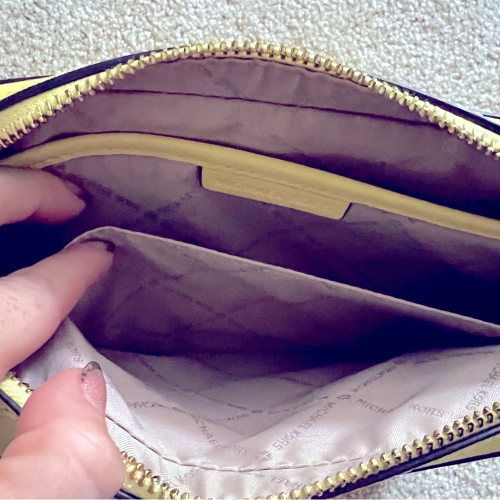 *Like New* Michael Kors Yellow Saffiano Leather Structured Crossbody Bag ๐ - Picture 12 of 12